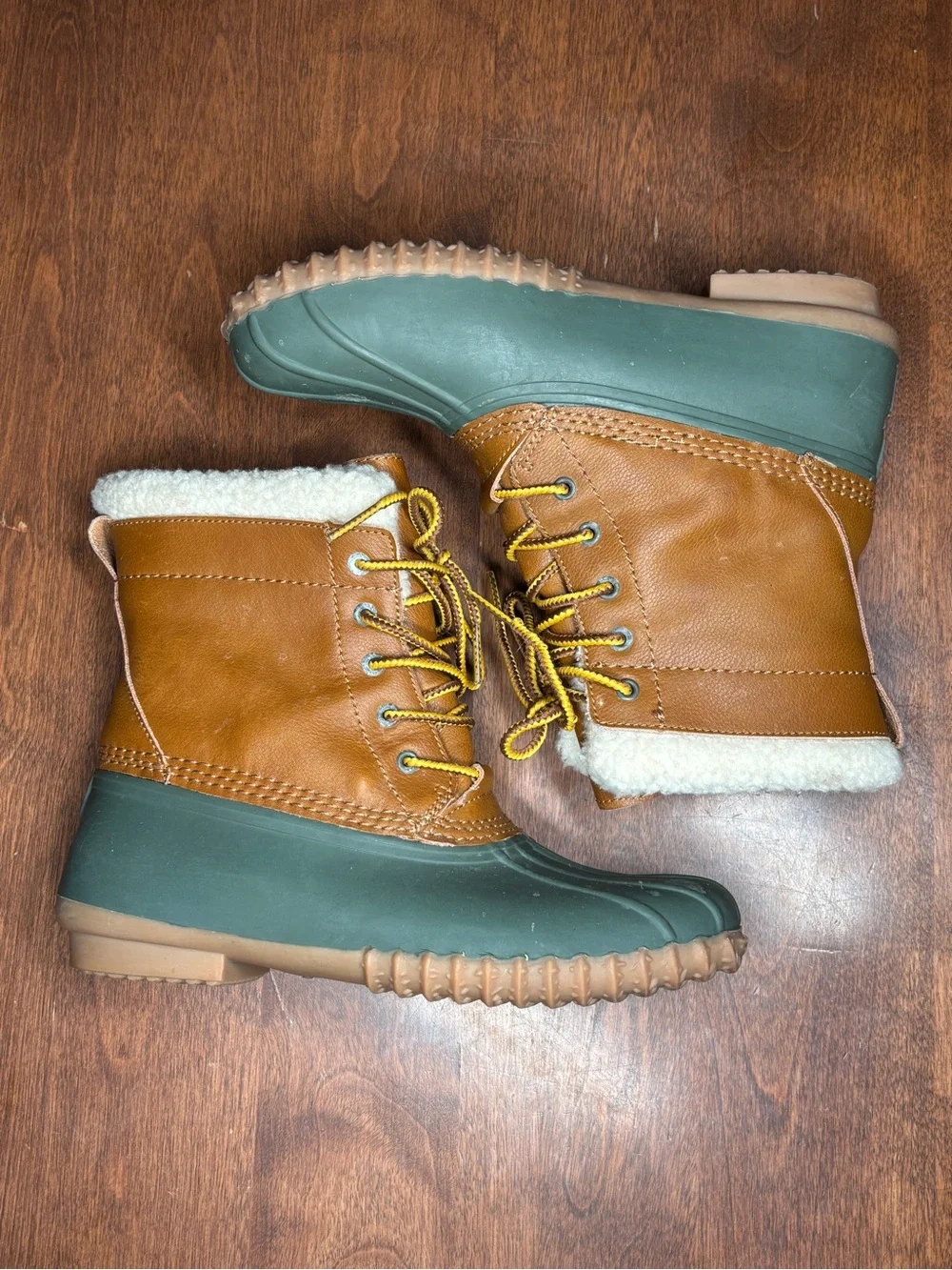 American Eagle Outfitters Duck Boots - Brown & Green
